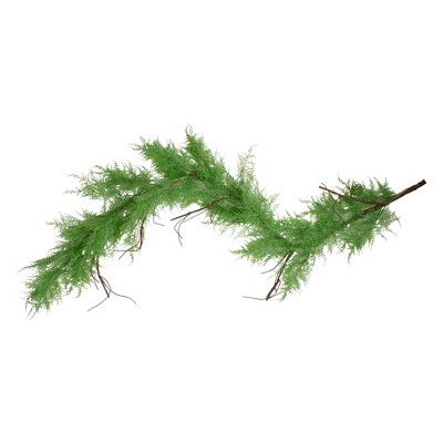 Northlight 5' Green and Brown Cedar Artificial Christmas Garland - Unlit