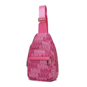 MKF Collection Helaena M Logo-Printed Vegan Leather Sling Bag for Women, Crossbody Purse by Mia K - 1 of 4
