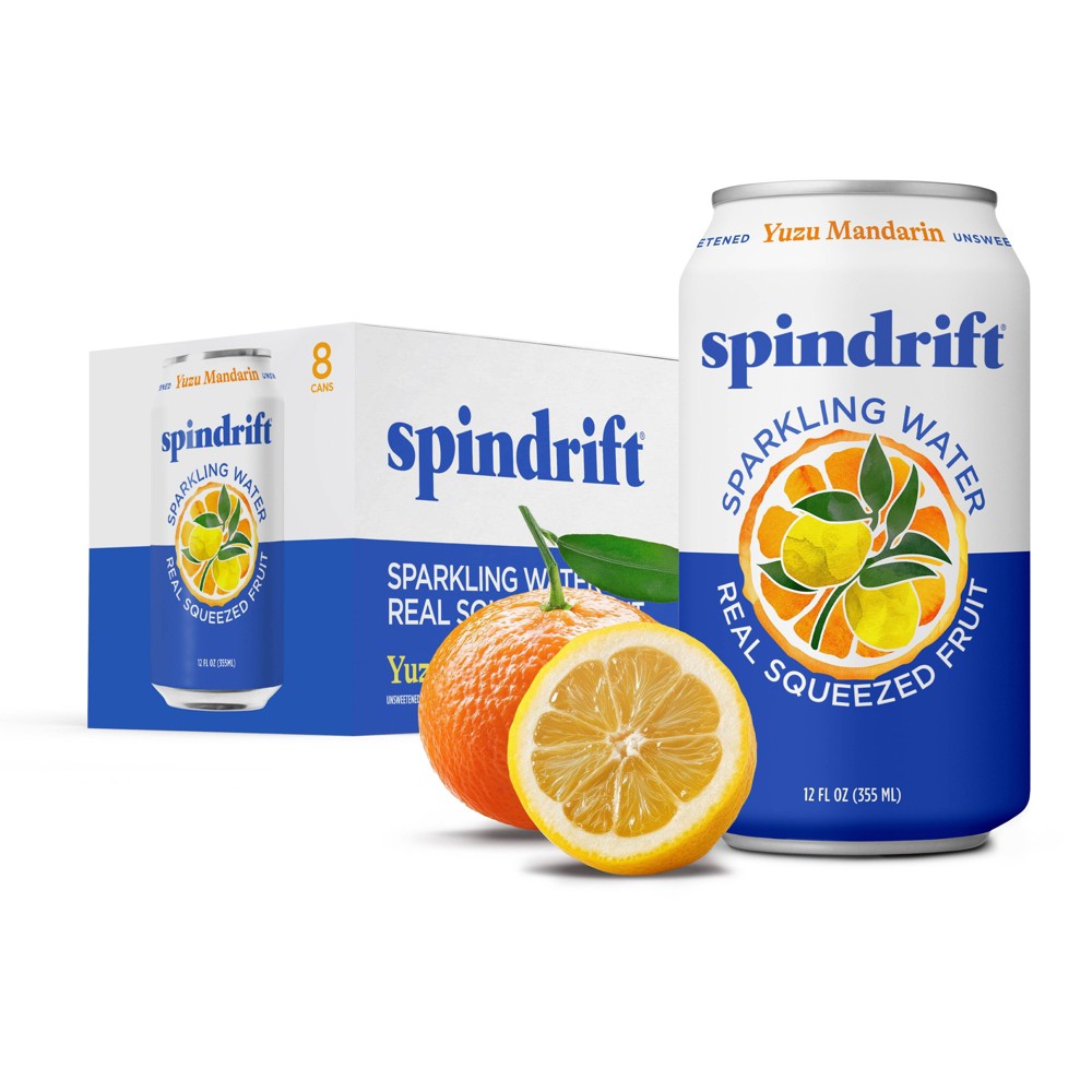 Spindrift Yuzu Mandarin Sparkling Water - 8pk/12 fl oz