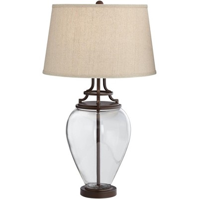 bronze glass table lamp