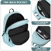 15.6"Travel Backpack Carry on, Water Resistant School Backpacks for Teens, College Back Pack Bookbag for Boys Girls, Work Backpacks for Women - 4 of 4