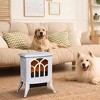 HOMCOM Freestanding Electric Fireplace, Space Heater with Realistic Flame Effect and Overheat Protection, 750W/1500W - 3 of 4