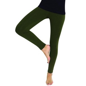 Memoi Women's Premium Fleece Lined Winter Footless Tights - 1 of 2
