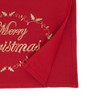 Saro Lifestyle Merry Christmas Embroidered Design Table Runner - 2 of 3