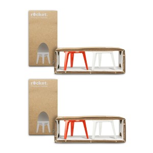 Brainstream Rocket Tripod Egg Cup (Red and White) (2-Pack) - 1 of 3