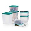 Tupperware 12pc Square Stacking Food Storage Containers With Lids - Green :  Target