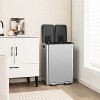 LunaLulink 2 x 8 Gal Dual Compartment Trash Can Kitchen Trash Can - 3 of 4