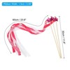 Unique Bargains Bell Ornament Wedding Party Lace Streamer Fairy Wands 24 Pcs - 2 of 4