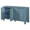 Okak Sideboard Buffet Cabinet, Accent Cabinet with 4 Doors and 4 Shelves, Storage Cabinet for Living Room, Entryway, Hallway, Office, Navy - 4 of 4