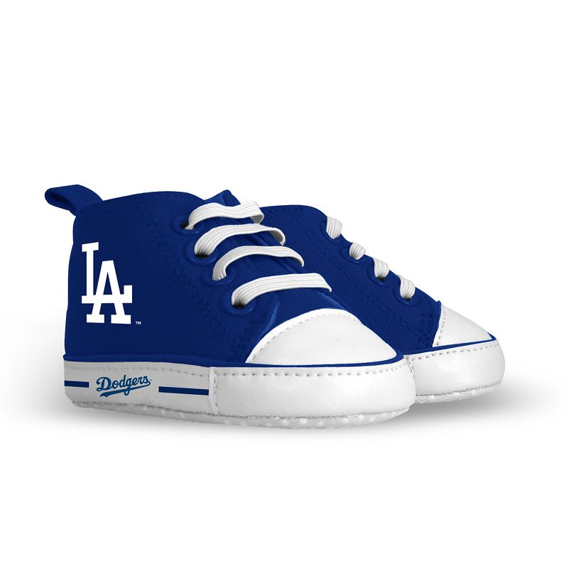Baby Fanatic Pre-Walkers High-Top Unisex Baby Shoes -  MLB Los Angeles Dodgers, 1 of 6