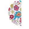 C&F Home Teagan Floral Cotton Quilted Round Placemats Set of 6 - Vibrant Reversible, 17" - 2 of 3