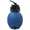 vidaXL Pool Sand Filter with 4 Position Valve Blue 11.8" - 3 of 4