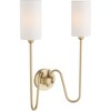 Quorum Lighting Charlotte 2 - Light Sconce in  Aged Brass - 4 of 4