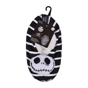 Boys' The Nightmare Before Christmas Jack Skellington Slipper Socks - Black - 1 of 4