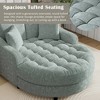 Whisen 55" Modern Chaise Lounge Sofa, Upholstered Couch with Tufted Seat and Detachable Pillows - 4 of 4