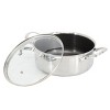 Oster Modessa 4.5 Quart Nonstick Triply Stainless Steel Dutch Oven with Honeycomb Design in Silver - image 2 of 4