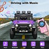 Jojoka 12V Ride On Truck for Kids with Remote Control, 3 Speeds, Bluetooth Music, LED Lights, Safety Belt, Power Wheels Car for Boys Girls - 4 of 4