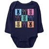 The Juniper Shop Checkered Bunny Coquette Distressed Long Sleeve Bodysuit - 2 of 4