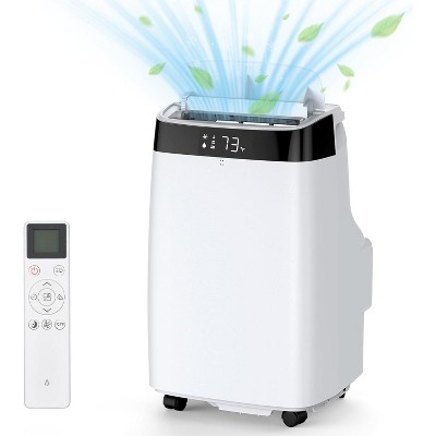 10,000 BTU portable air conditioner with dehumidifier & fan; sleep mode, 24H timer, cools up to 450 sq. ft.; includes window kit & exhaust hose.
