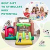 Infans Farm Themed Inflatable Castle Kids Bounce House w/ Double Slides & 735W Blower - 4 of 4