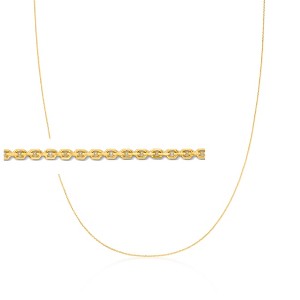 Ross-Simons 1mm 10kt Yellow Gold Adjustable Cable Chain Necklace Size - 1 of 4