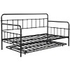 NicBex Twin Size Daybed Metal Frame Morden Daybed with Trundle Sleeper Sofa with Flexible Bed for Living Room - 4 of 4