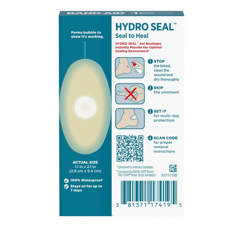 Band-Aid Brand Hydro Seal Adhesive Bandages for Heel Blisters - 6ct, 3 of 9