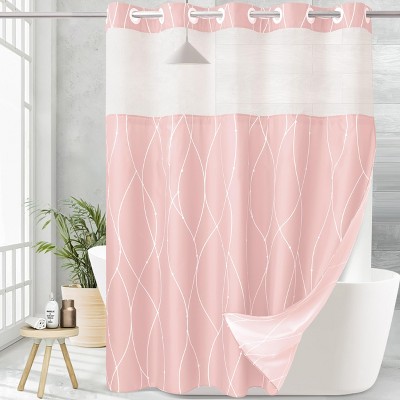 BAGOKIE 3-IN-1 Shower Curtain and Liner Set