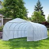 Outsunny 26' x 10' x 6.5' Large Outdoor Heavy Duty Walk-In Greenhouse - image 2 of 4