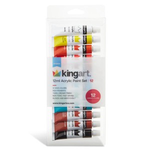 KINGART Acrylic Paint 12 Colors - 1 of 4