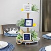 AuldHome Design Tiered Tray Signs for Home, 3pc Set; Your Happy Place Little Signs - 4 of 4