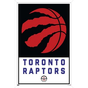 Trends International NBA Toronto Raptors - Logo 21 Framed Wall Poster Prints - 1 of 4