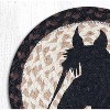Earth Rugs Round Jute Trivet 10"x10" – Horse Portrait Print with Braided Natural Jute - 2 of 3