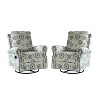 Kaspar Manual Swivel Glider Recliner Set of 2|HULALA HOME - 2 of 4
