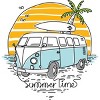 Men's Design By Humans Summer Time By quilimo T-Shirt - 2 of 2