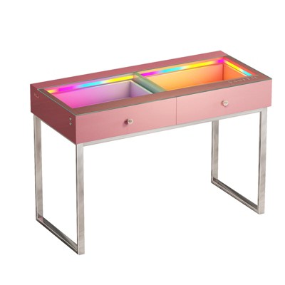 VANITII Alice Vanity Desk, Pink