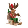 Steinbach Wooden Incense Burning Smoker, Rudolph With Sleigh, 10" - 3 of 3