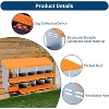 Acekool Chicken Nesting Box, 6-Hole 2-Layer Hen Nest with Legs, Roll Away Egg Tray, Easy-Clean Pull Out Roosting Box for Hens - 3 of 4
