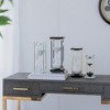 TopComfy Decorative Object Hourglass with Wooden Frame for Stylish Home Office Decor, White, 4.3"*4.3"*12" - 2 of 4