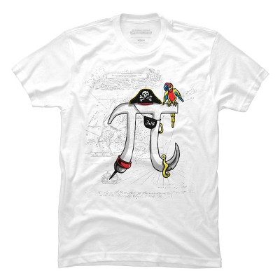 Men's Design By Humans Pirate Pi Day By MudgeStudios T-Shirt