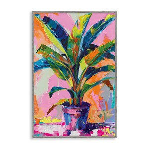 Stupell Industries Vivid Saturated House Plant Black Framed Giclee Art - 1 of 4