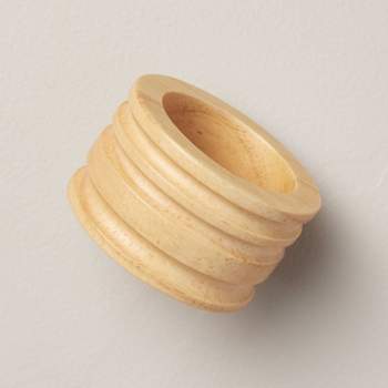 4pc Wooden Napkin Ring Set - Hearth & Hand™ with Magnolia