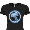 Women's - Marvel - Thor Rock Icon Juniors Fitted Graphic T-Shirt - 2 of 3