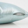 TopComfy Support Pillow Decorative Throw Pillow Set with Satin Finish for Sofa or Bed Use, Light Green, 17"*17"*3" - 4 of 4
