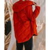 Women's Quilted Drawstring Zip Jacket With Hood - Oddi - 2 of 2