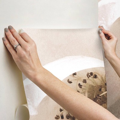 Creamy Floral Peel and Stick White Wallpaper Mural