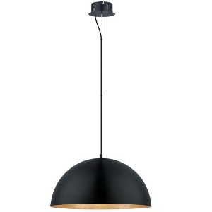 Eglo Lighting Gaetano 1 - Light Pendant in  Black/Gold - 1 of 2
