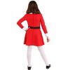 HalloweenCostumes.com Spoiled Ticket Winner Costume for Girls, Salty Red Dress Heiress - 2 of 4