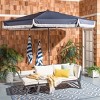 Milan Fringe 11Ft Round Crank Umbrella - PAT8108 - Safavieh - 2 of 4