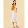 INSPIRE CHIC Women's Elegant 3/4 Sleeve Sheer Floral Lace Open Front Crop Shrug - 3 of 4
